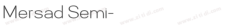 Mersad Semi字体转换